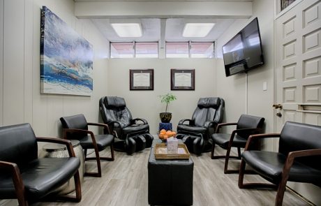 Waiting room at Milpitas Spine Center